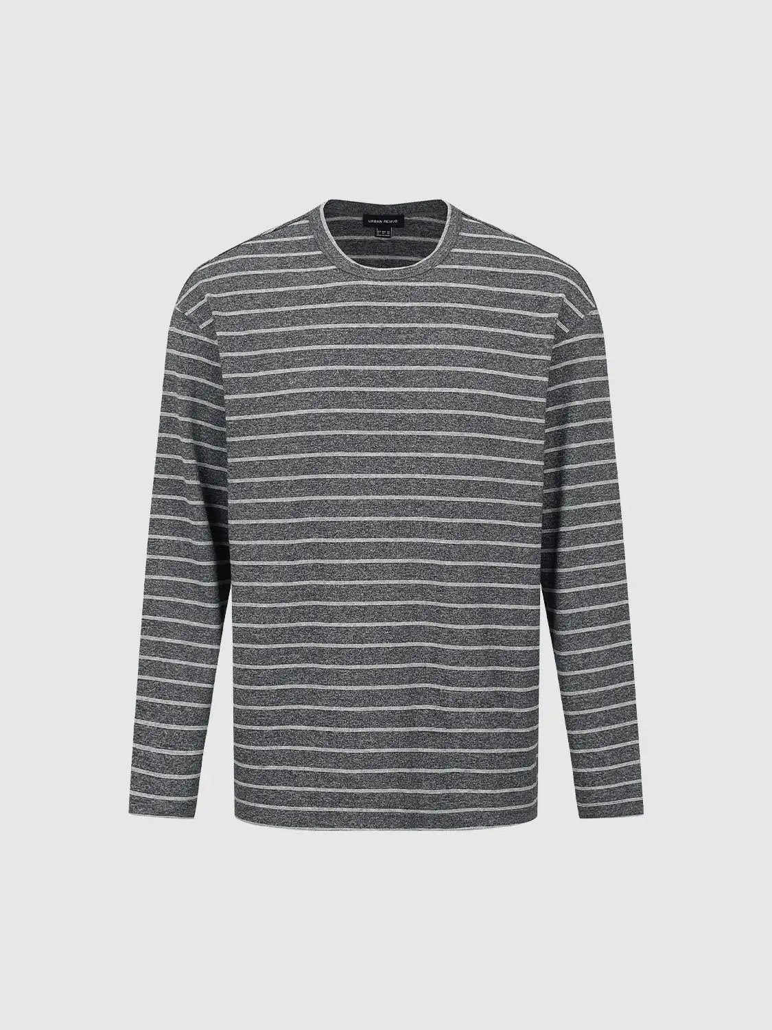 Striped Crew Neck Long Sleeve T-Shirt