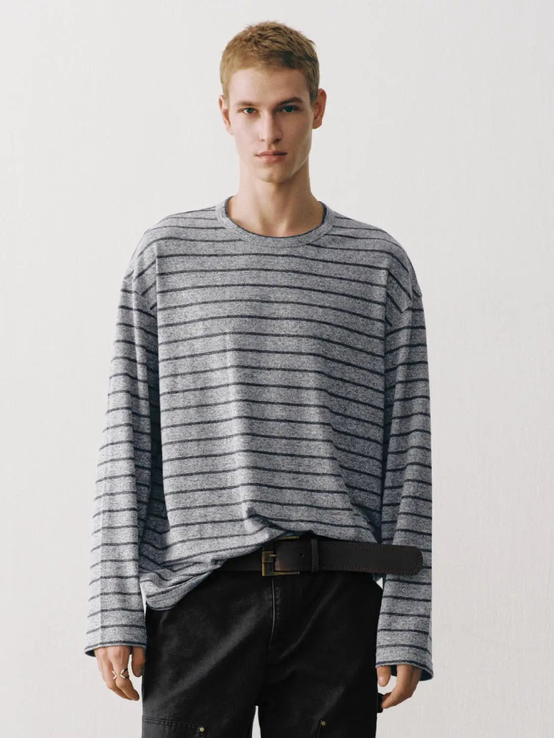 Striped Crew Neck Long Sleeve T-Shirt