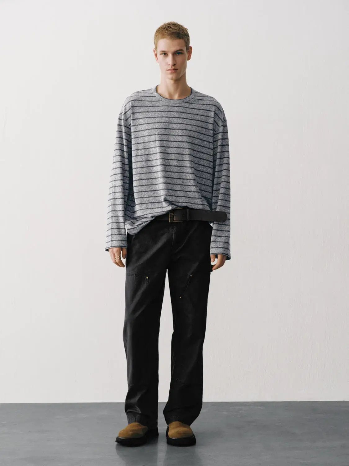 Striped Crew Neck Long Sleeve T-Shirt