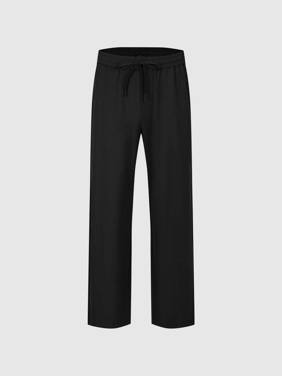 Drawstring Waist Wide-leg Pants