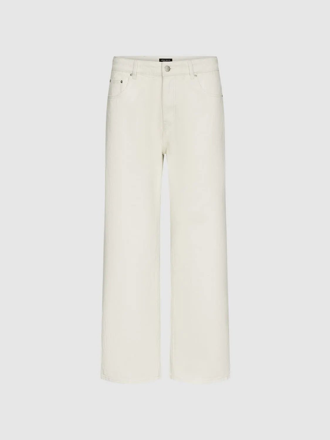 Mid-rise Relaxed Cotton Wide-leg Pants