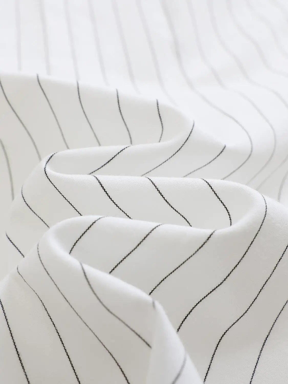 Striped Shirt Collar Long Sleeve Cotton Shirt