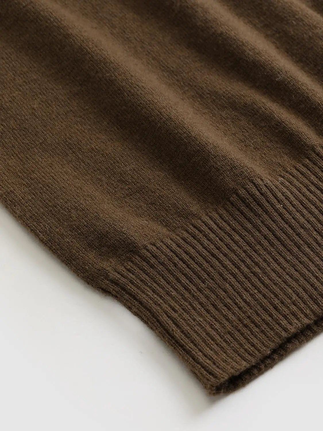 Long Sleeve Ribbed Front Button Knit Top