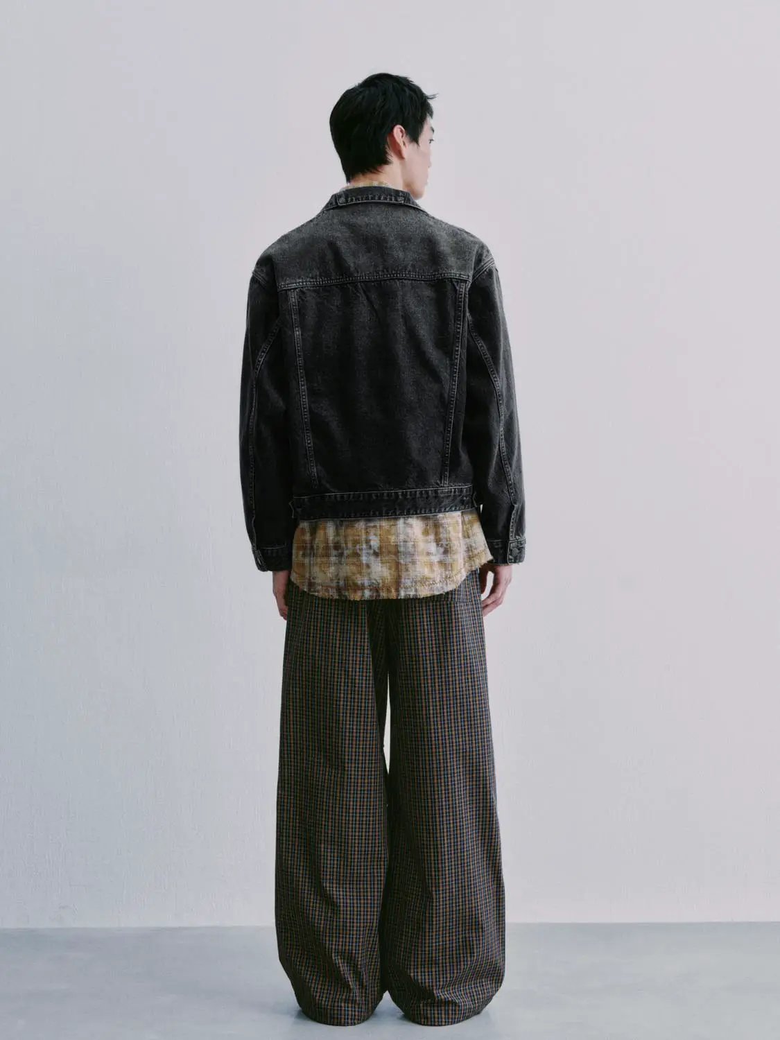 Faded Wash Cotton Long Sleeve Denim Jacket