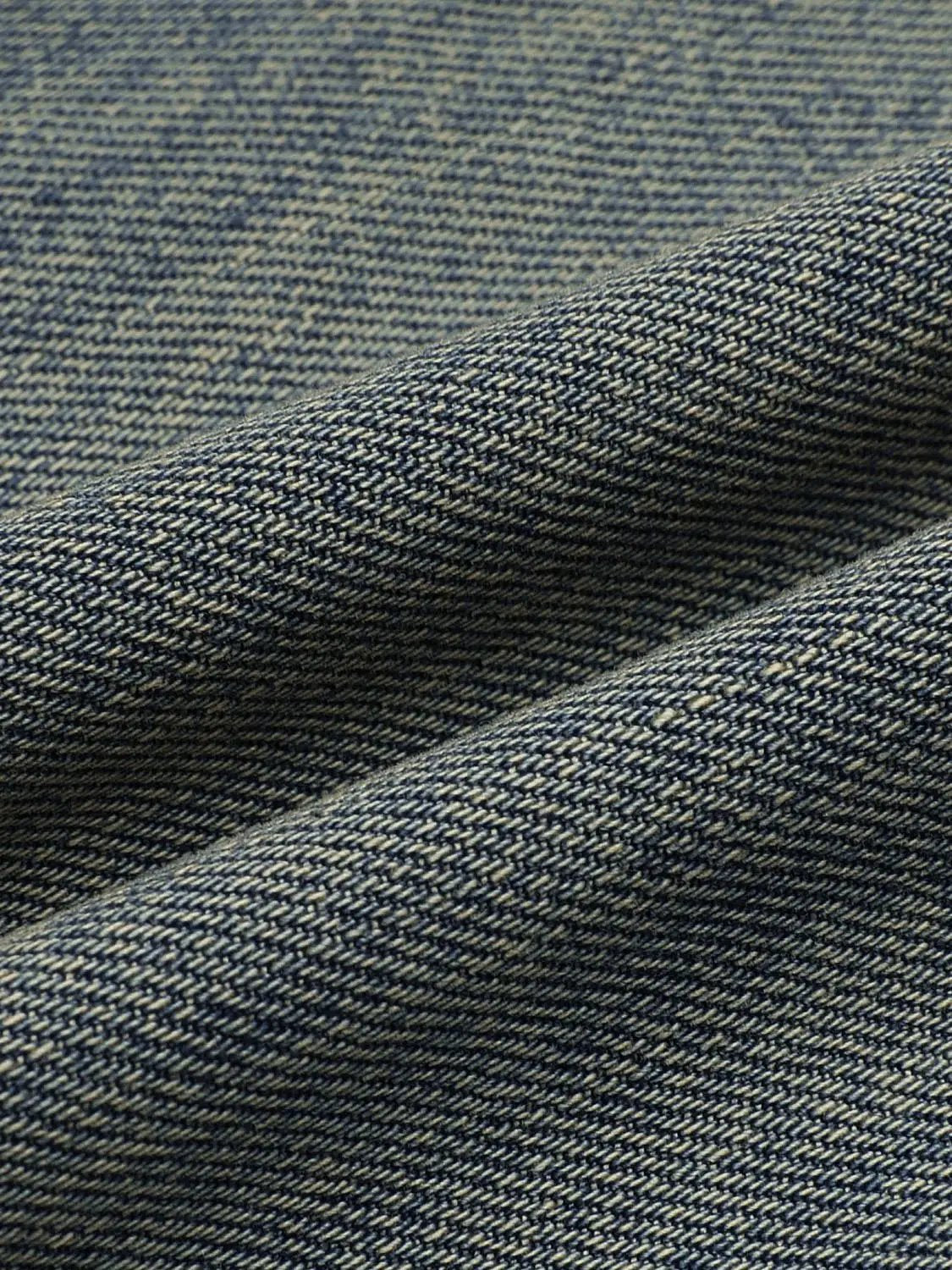 Vintage Washed Mid-rise Wide-leg Cotton Jeans