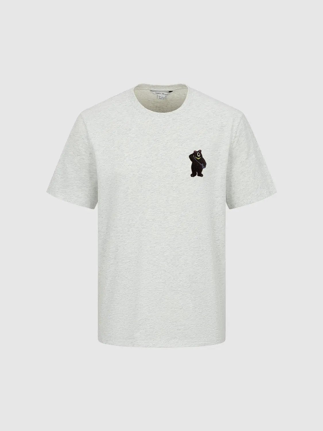 Embroidered Oversized Crew Neck Short Sleeve Cotton T-shirt