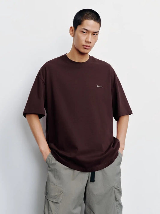 Relaxed Fit Minimalist Casual Cotton T-Shirt