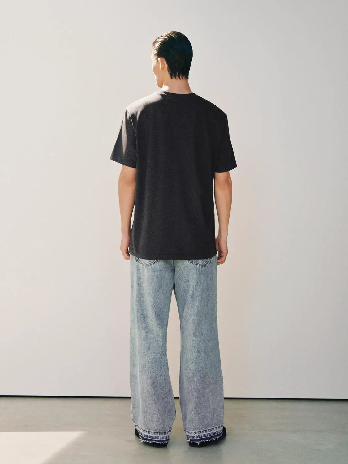 Printed Oversized Crew Neck Short Sleeve Cotton T-Shirt