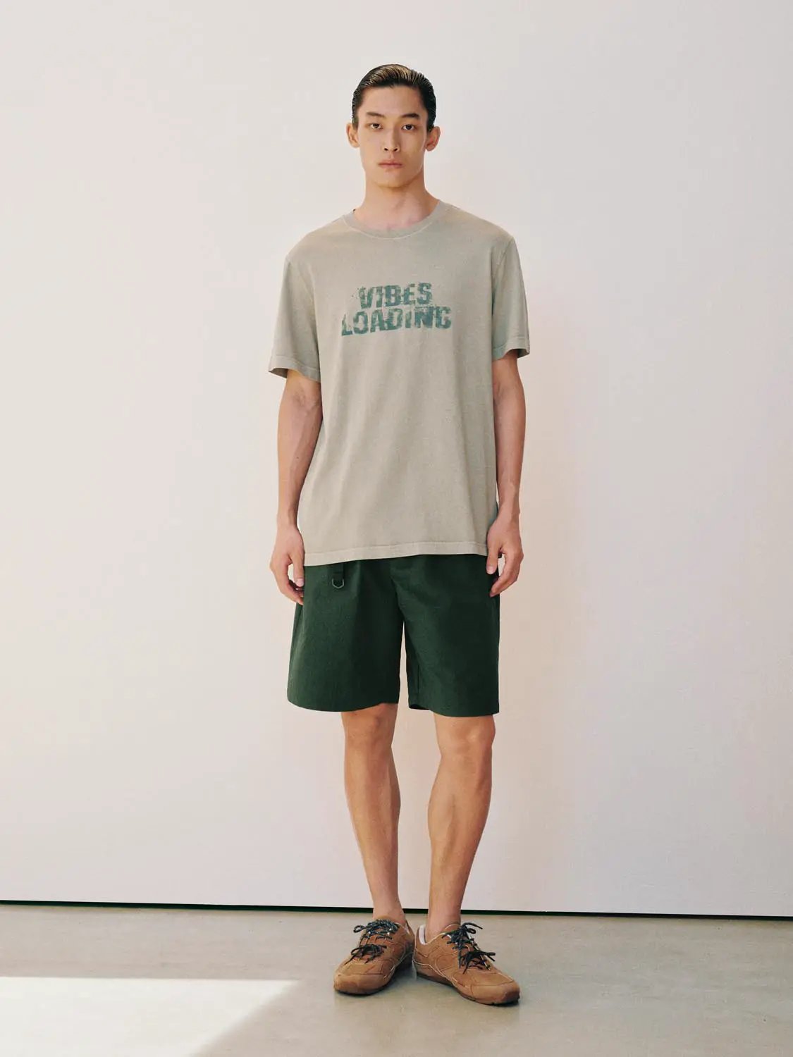 Printed Oversized Crew Neck Short Sleeve Cotton T-Shirt