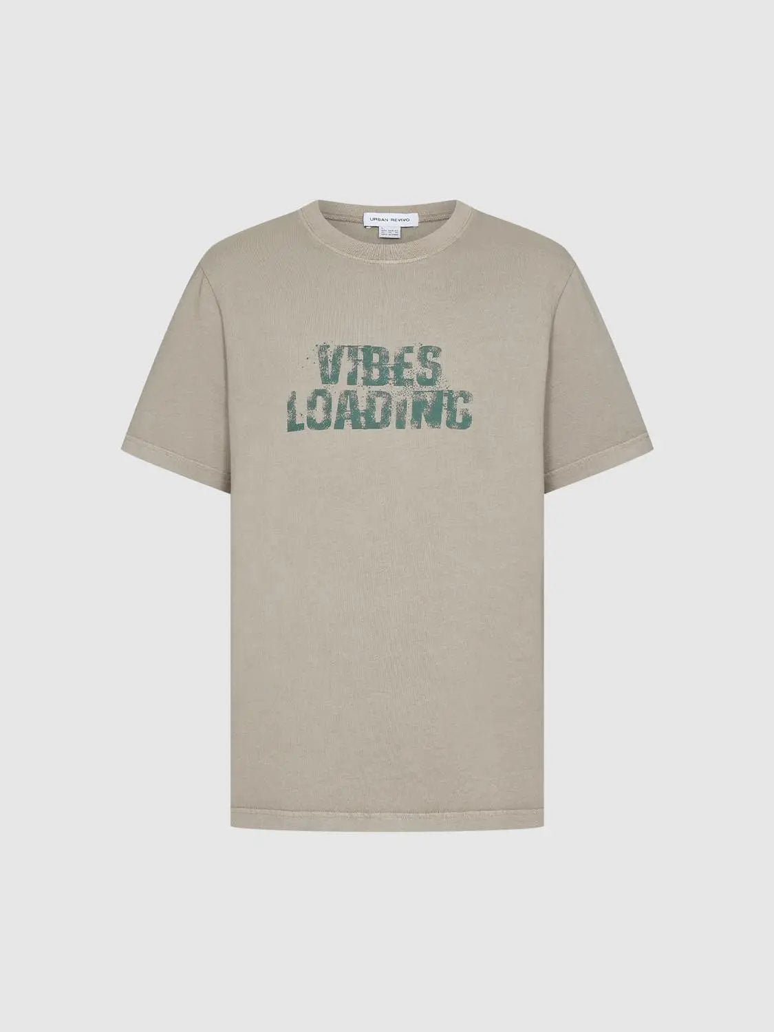 Printed Oversized Crew Neck Short Sleeve Cotton T-Shirt