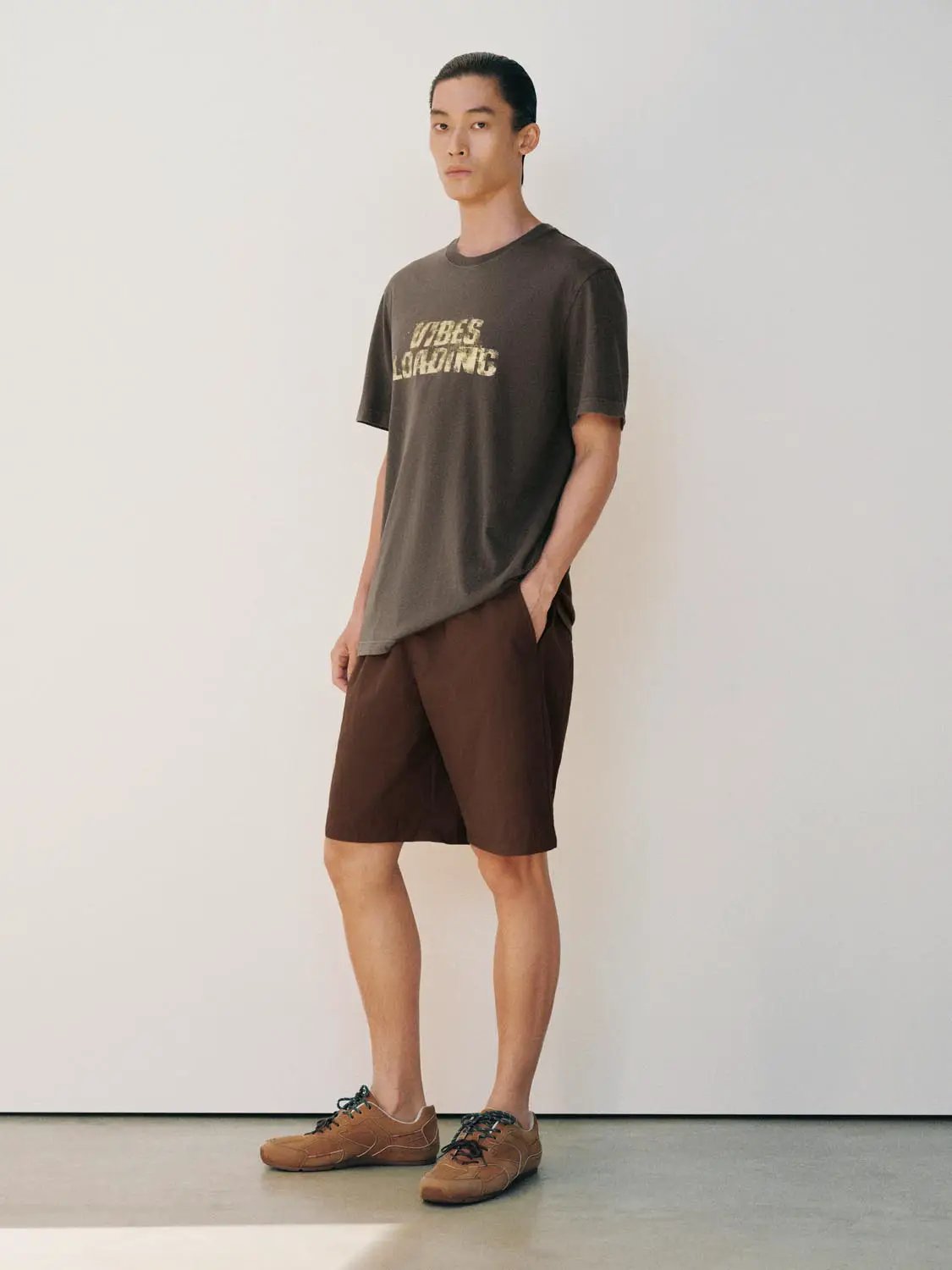 Printed Oversized Crew Neck Short Sleeve Cotton T-Shirt