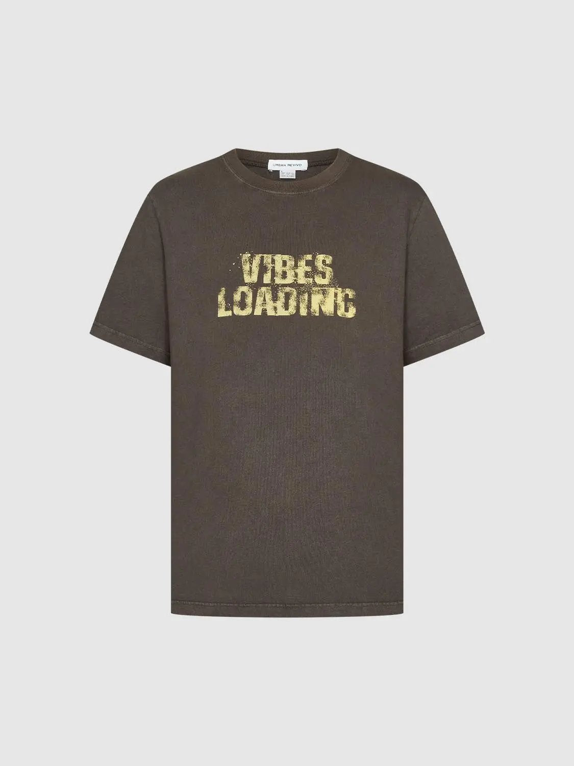 Printed Oversized Crew Neck Short Sleeve Cotton T-Shirt