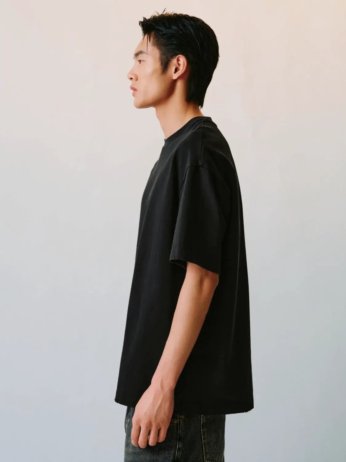 Oversized Boxy Cotton Crew Neck Relaxed T-shirt