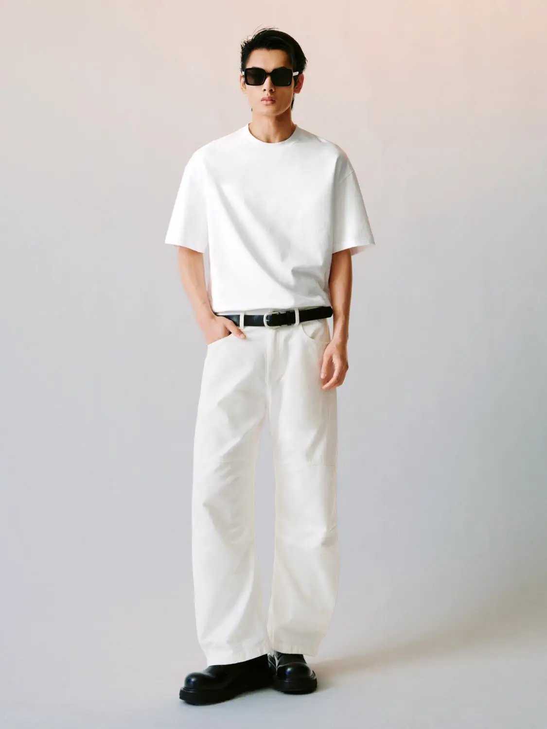 Oversized Boxy Cotton Crew Neck Relaxed T-shirt