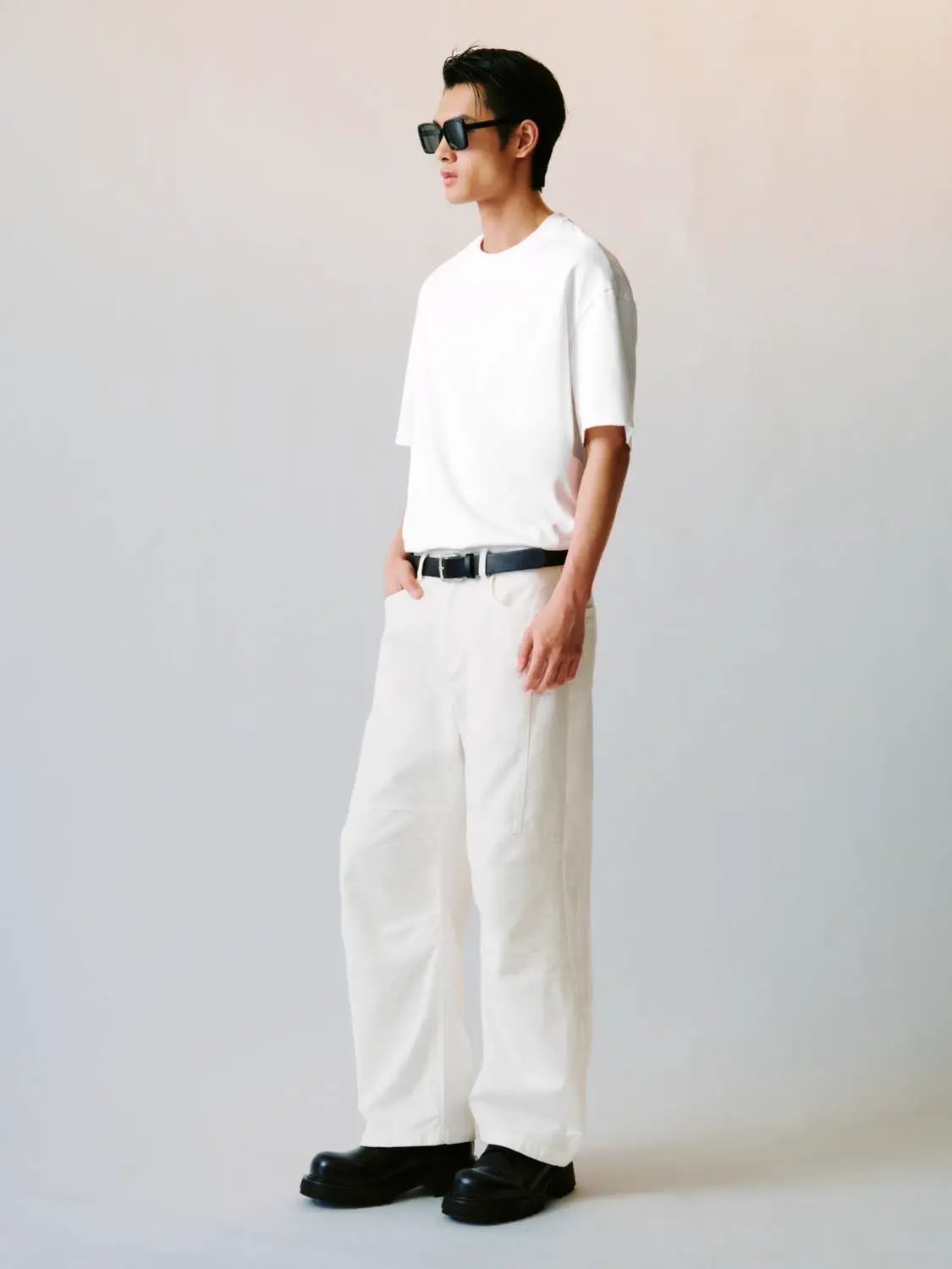 Oversized Boxy Cotton Crew Neck Relaxed T-shirt