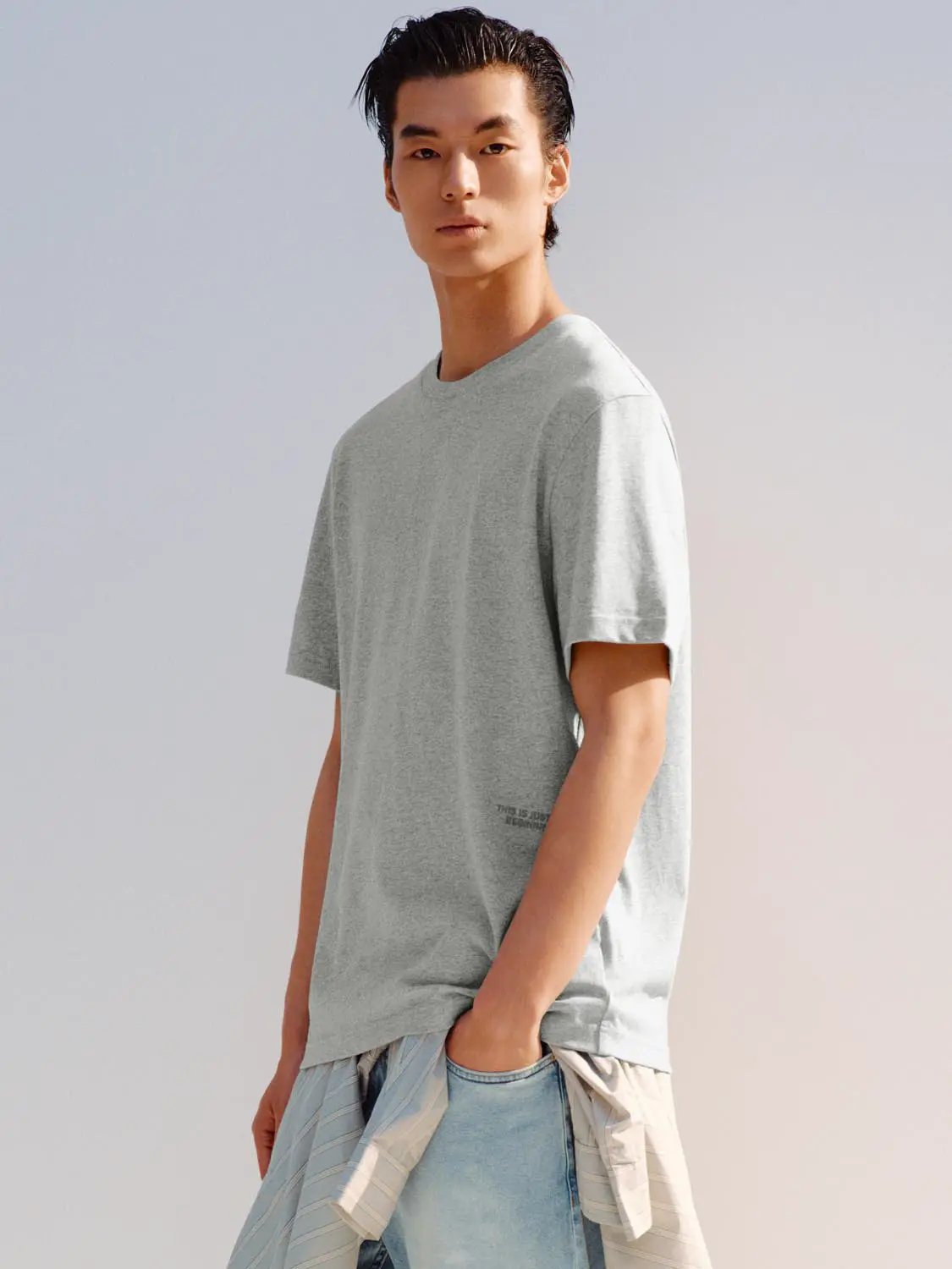 Oversized Crew Neck Cotton T-shirt