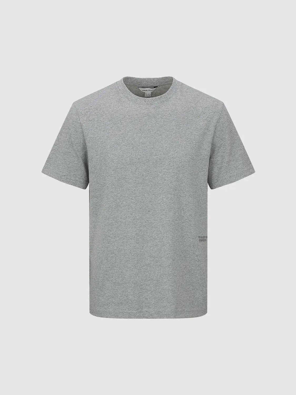 Oversized Crew Neck Cotton T-shirt