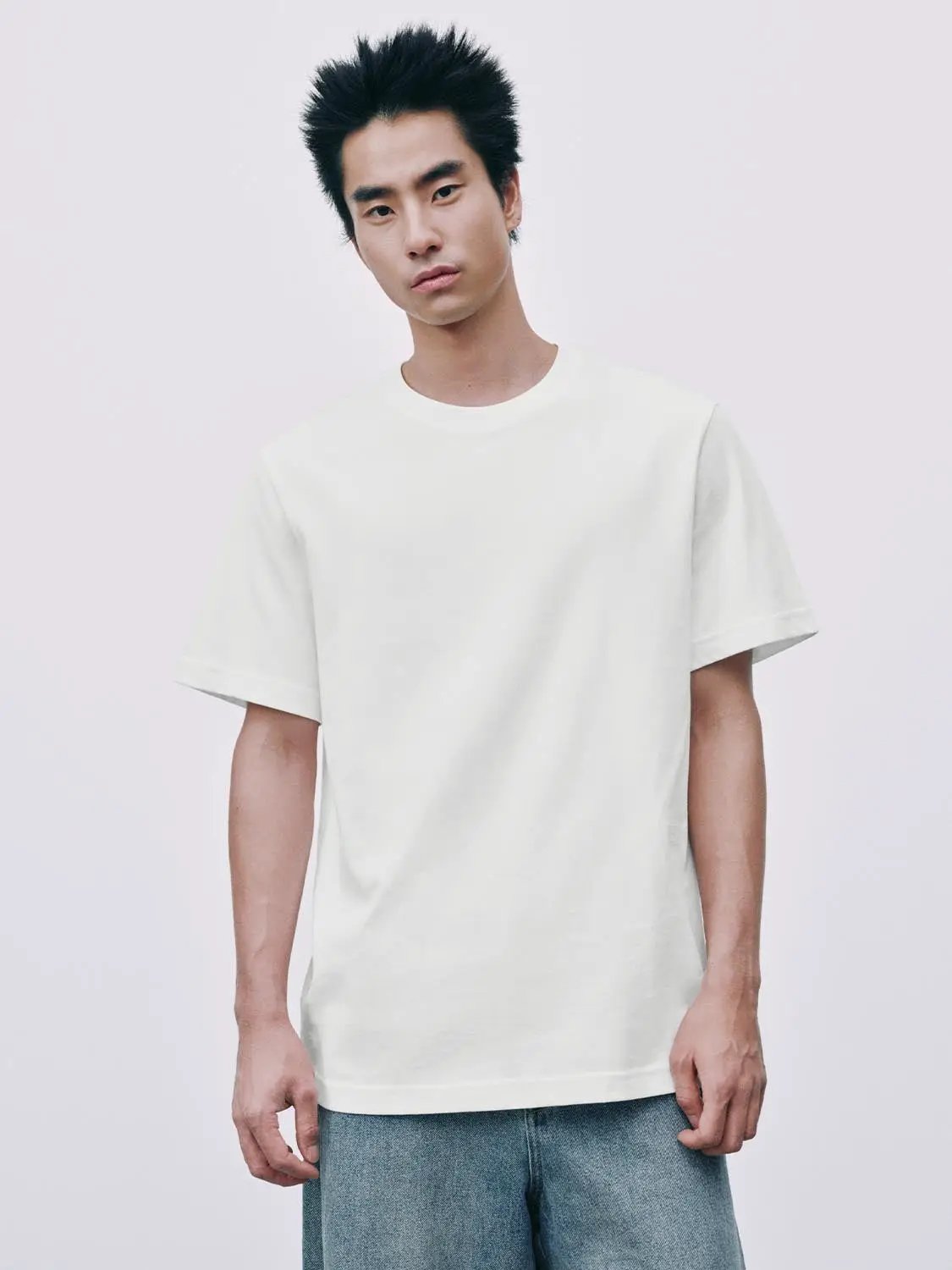 Oversized Crew Neck Cotton T-shirt