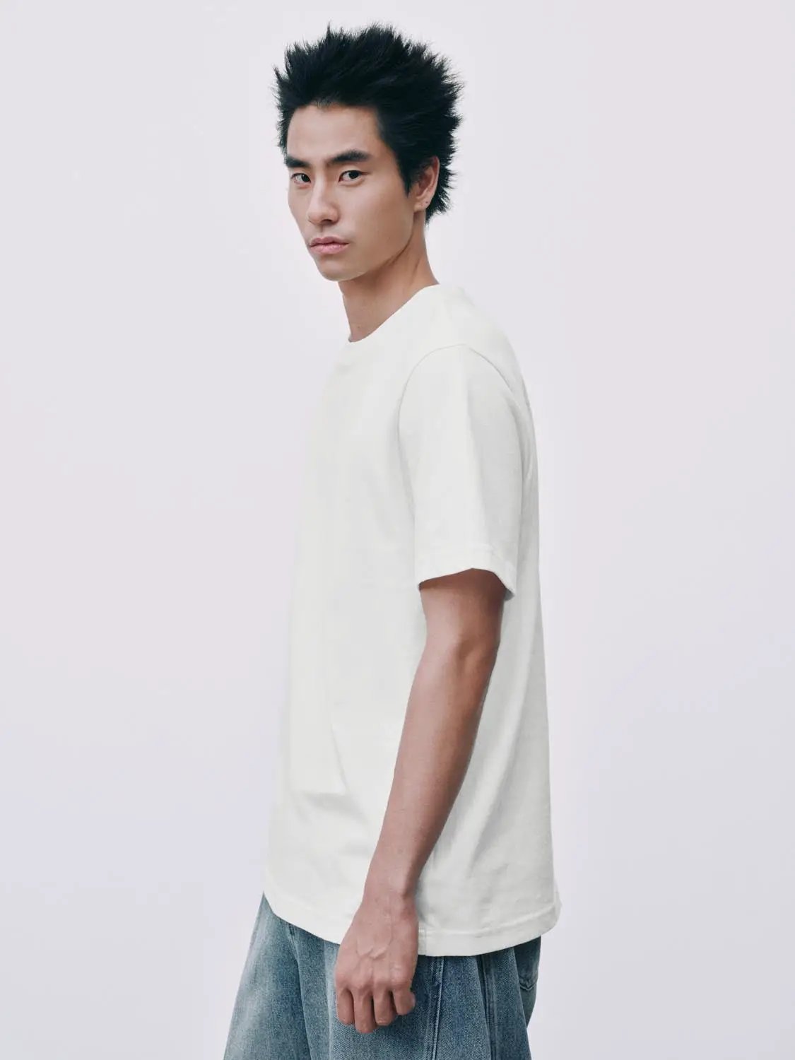 Oversized Crew Neck Cotton T-shirt