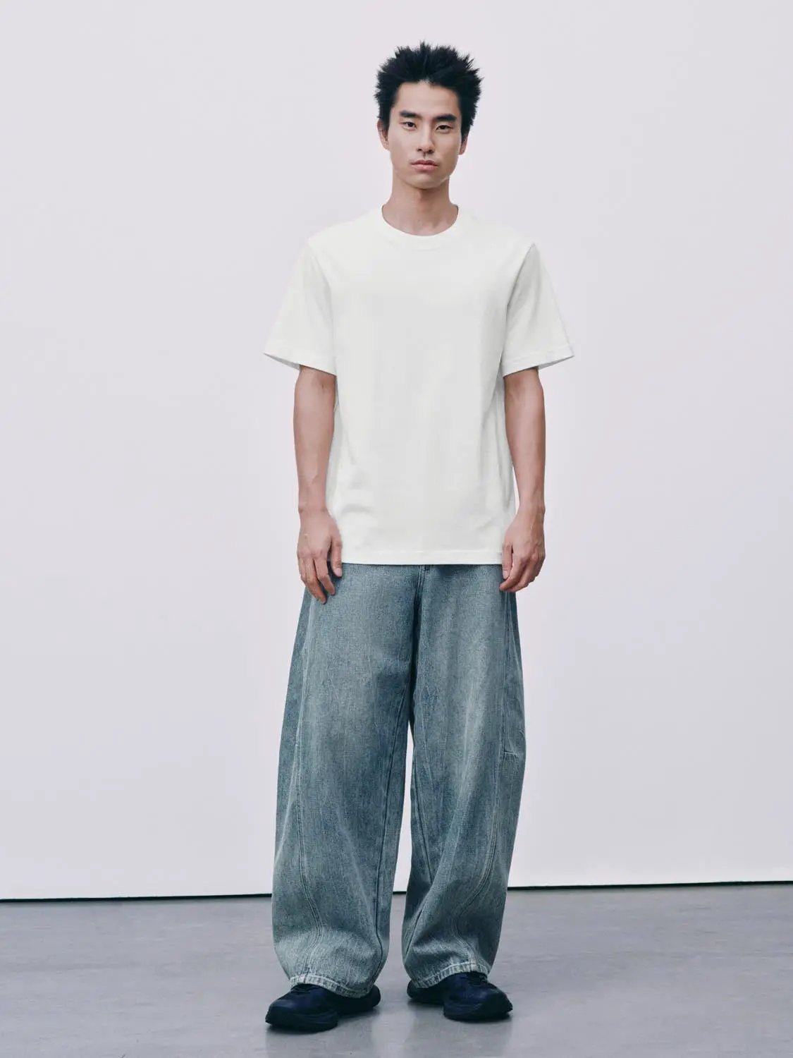 Oversized Crew Neck Cotton T-shirt