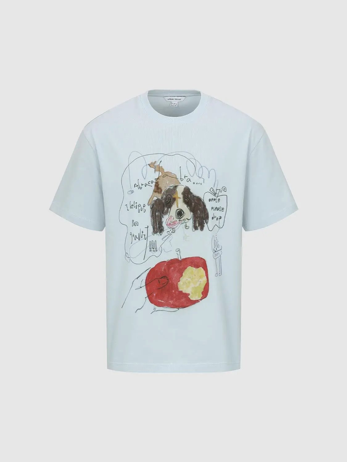 Printed Regular Crew Neck Short Sleeve Cotton T-shirt