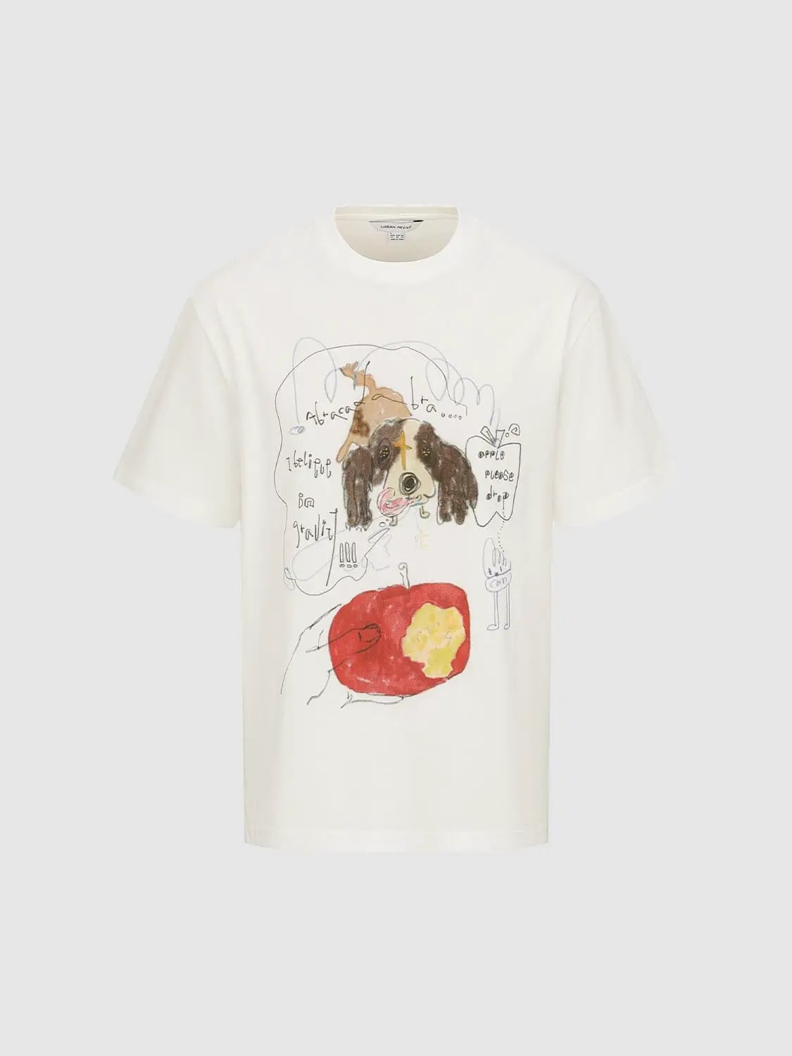 Printed Regular Crew Neck Short Sleeve Cotton T-shirt