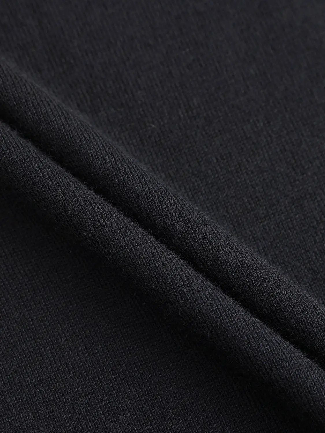 Heather Mock Neck Long Sleeve Knit T-Shirt