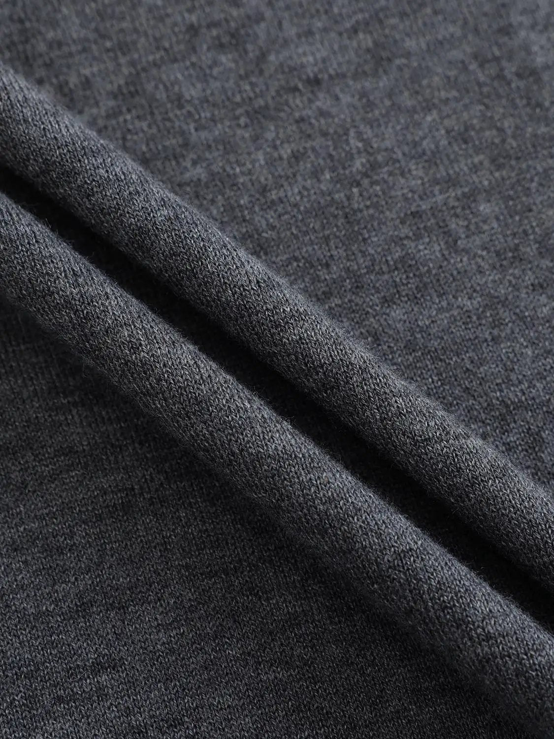 Fitted Knit Turtleneck Long Sleeve Sweater