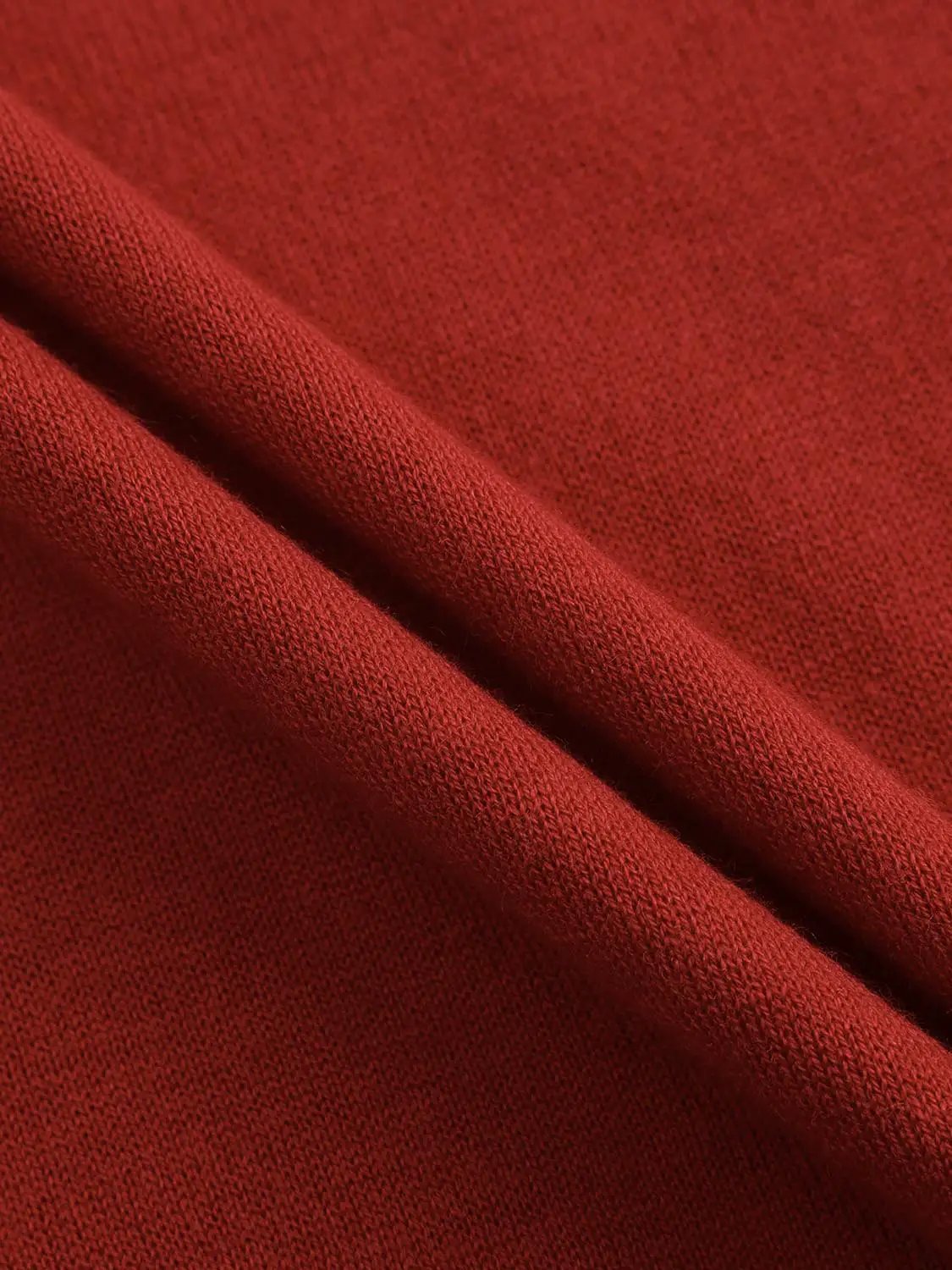Fitted Knit Turtleneck Long Sleeve Sweater