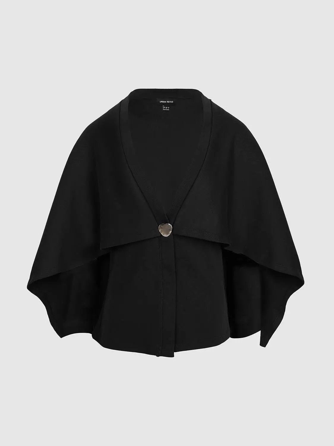 Oversize Button Front Cape Cardigans