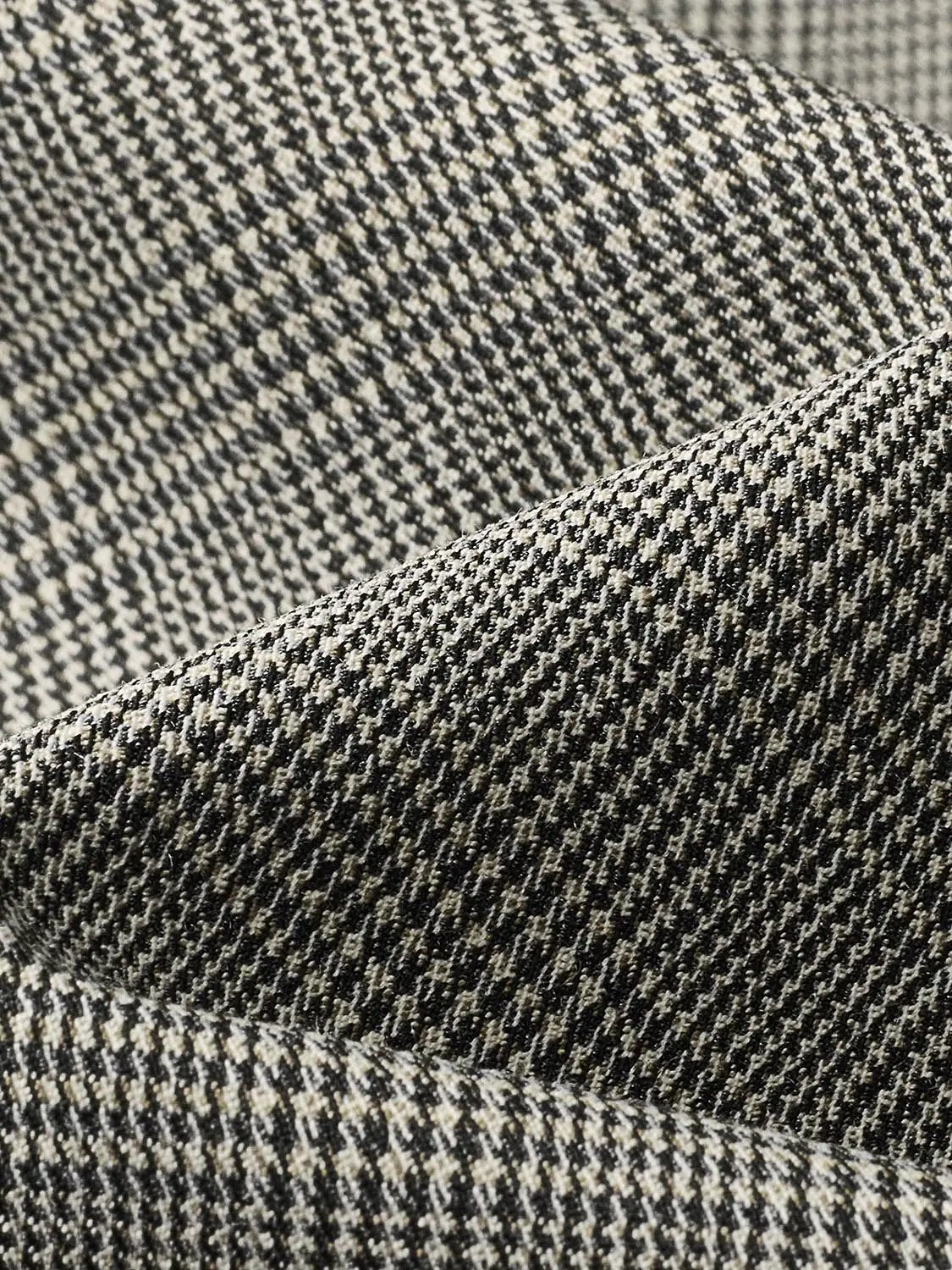 Plaid Lapel Double Breasted Cropped Jacket