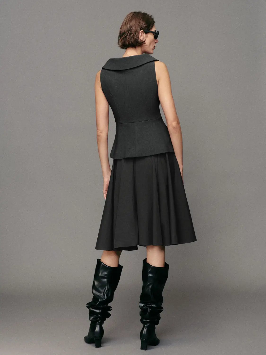 Double-breasted Tailored Sleeveless Vest