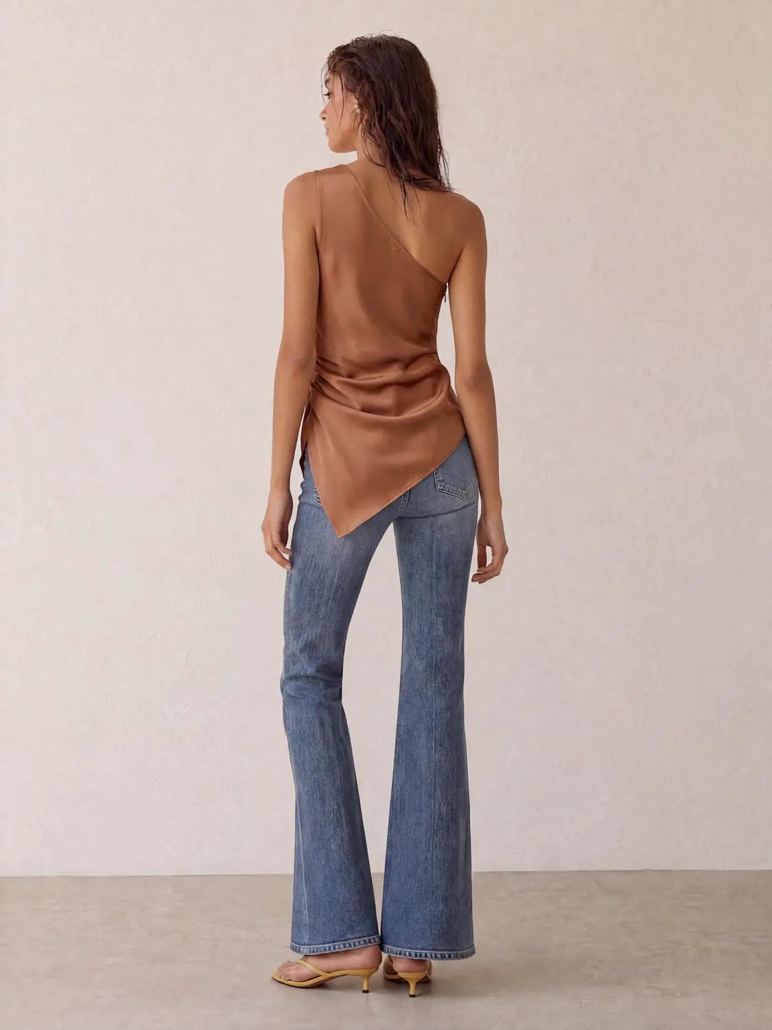 Embellished One-shoulder Delicate Camisole