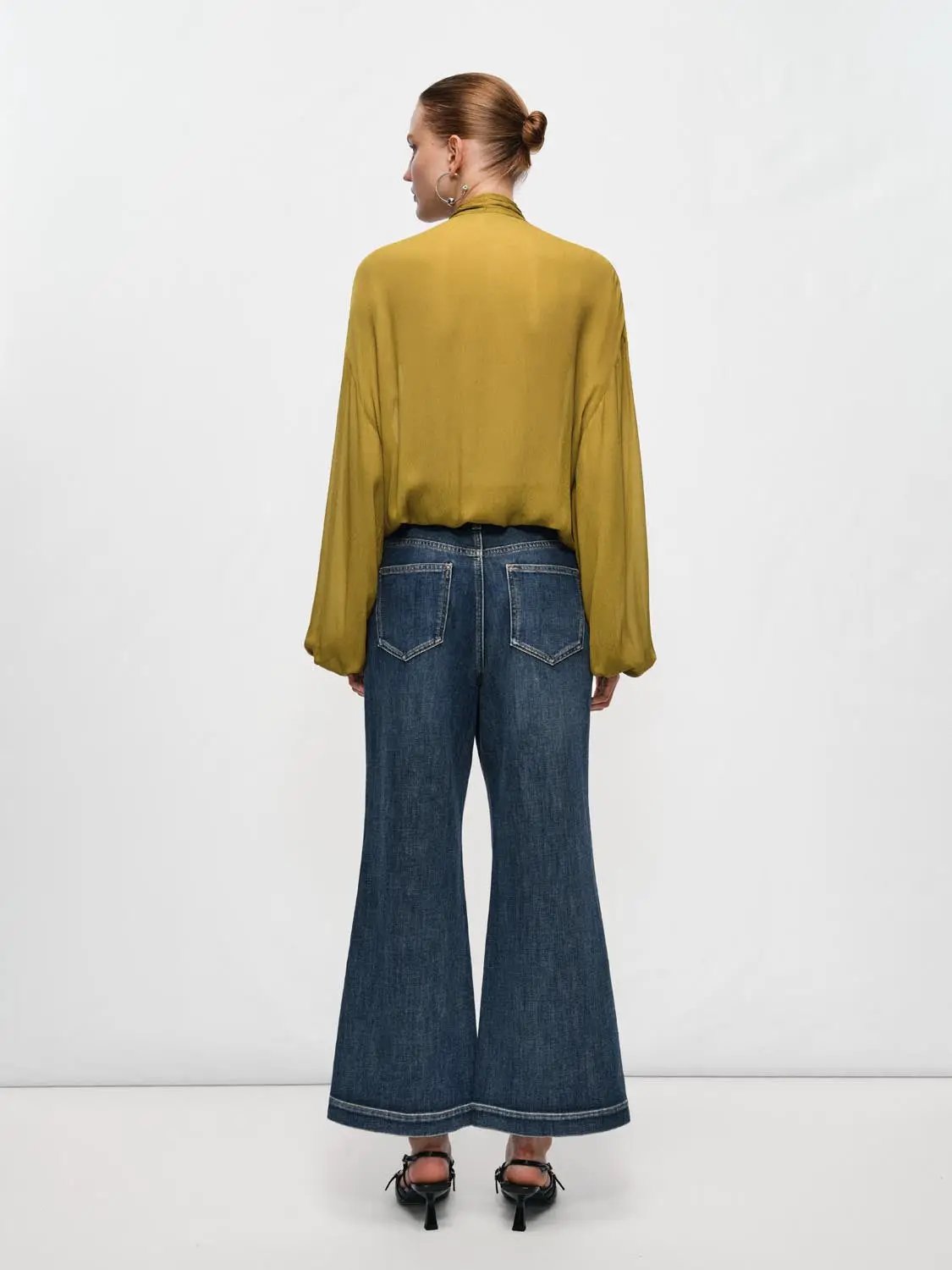 Tie Neck Viscose Blouse