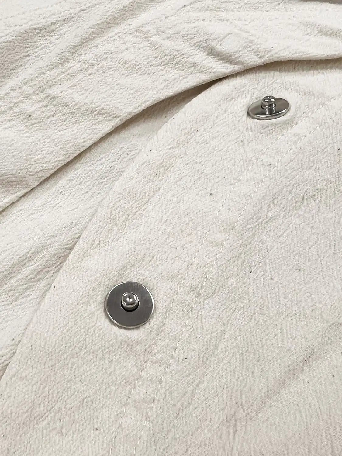 Sleeveless Cotton Open Front Raw Hem Shirt