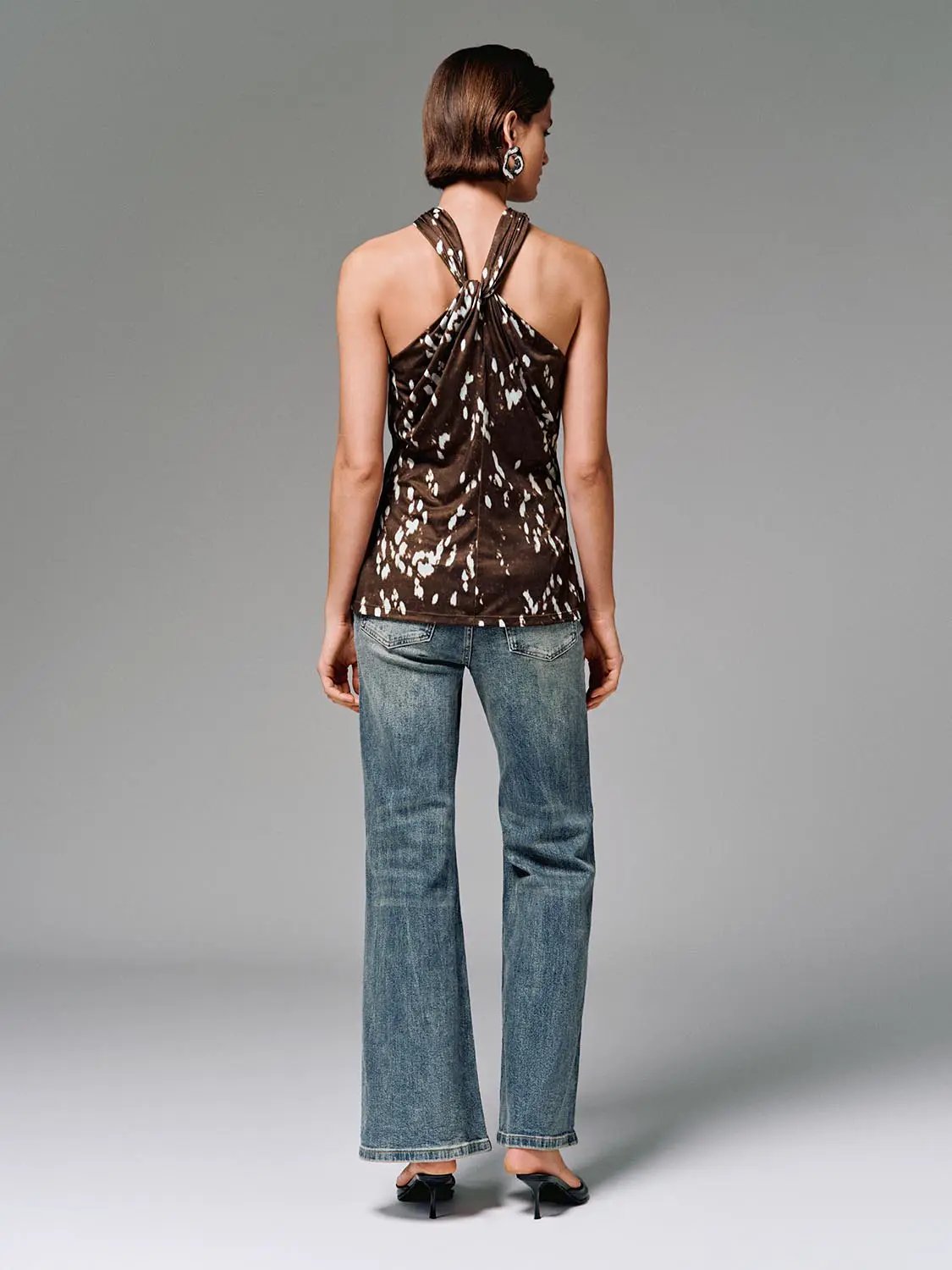Cress Over Neck Bandeau Halter Top