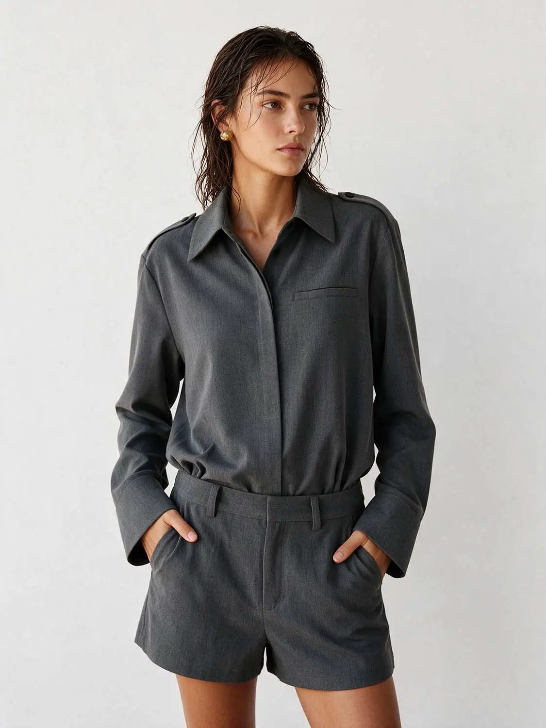 Stretch Seam Detailing Jumpsuit