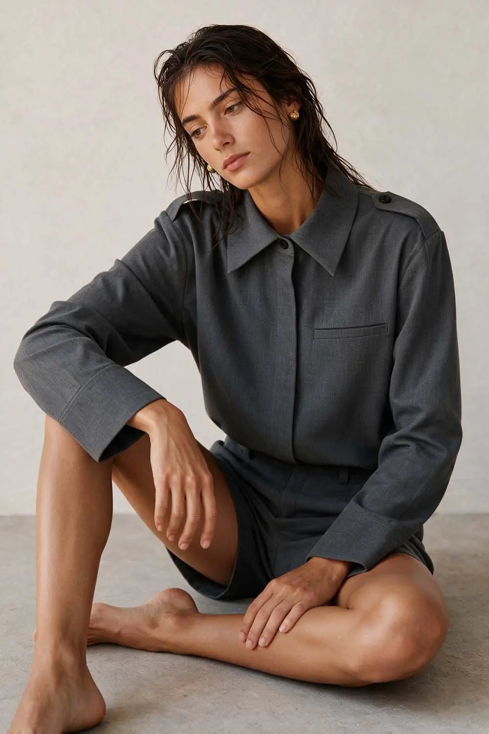 Stretch Seam Detailing Jumpsuit