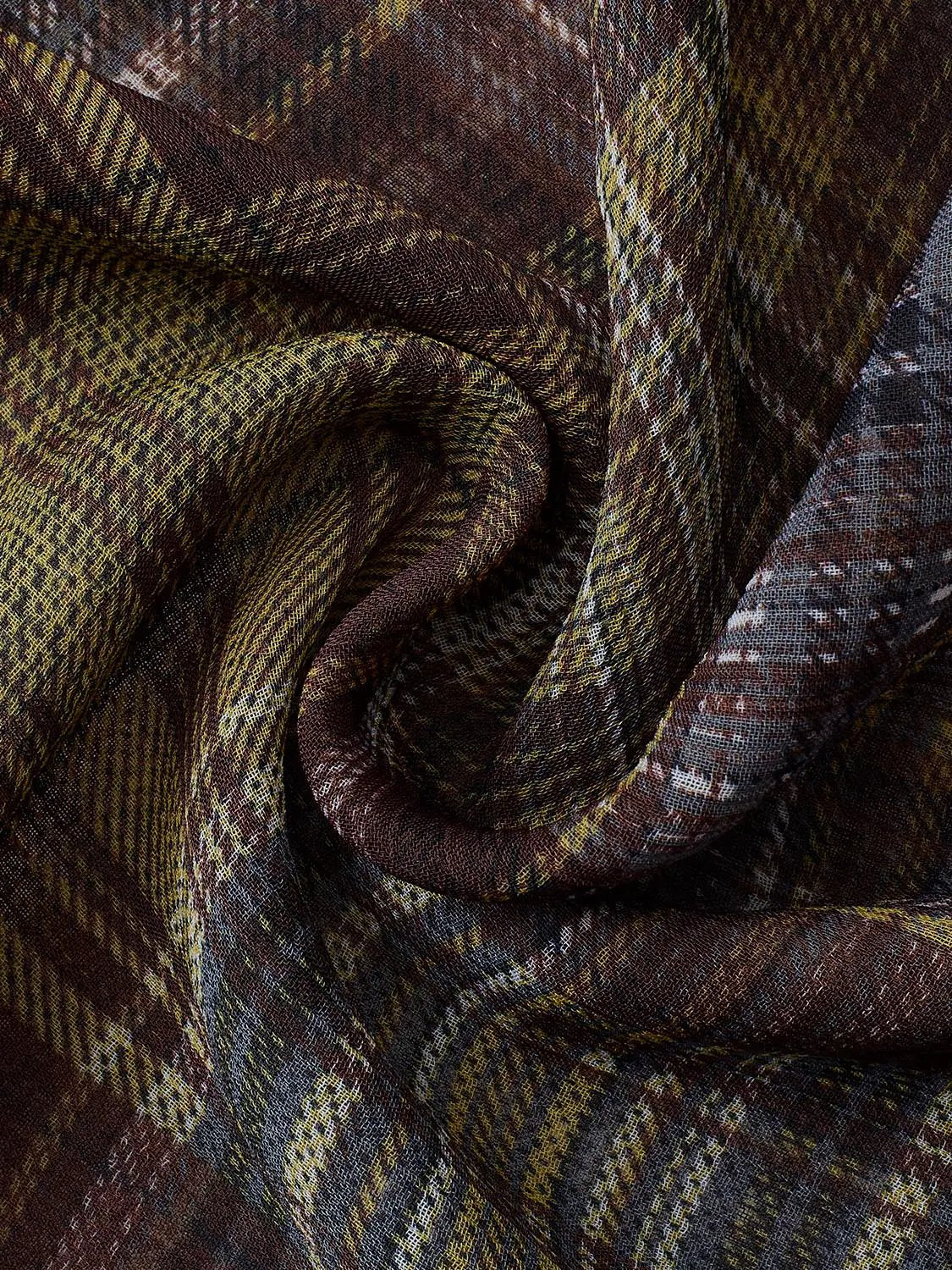 Plaid Cowl Neck Spaghetti Strap A-Line Dress