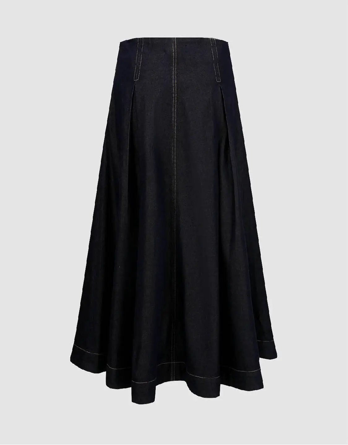A-Line Midi Stretch Skirt