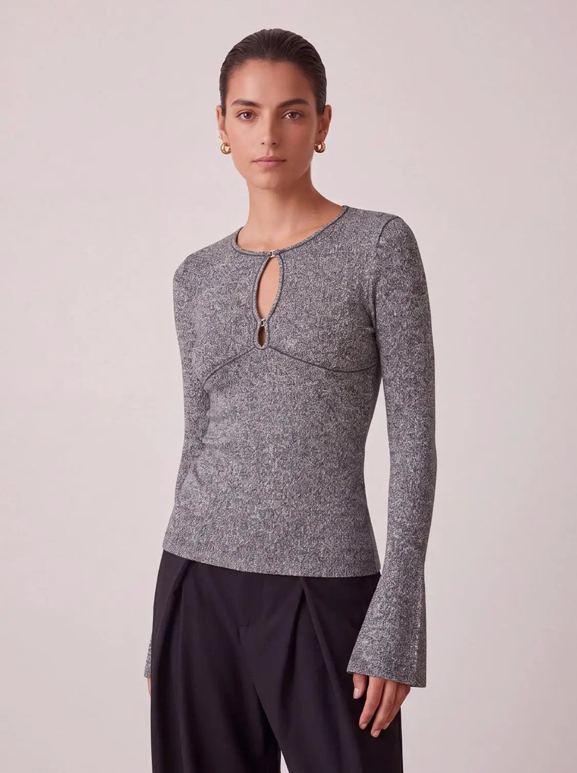 Flare Sleeve Knitted T-Shirts