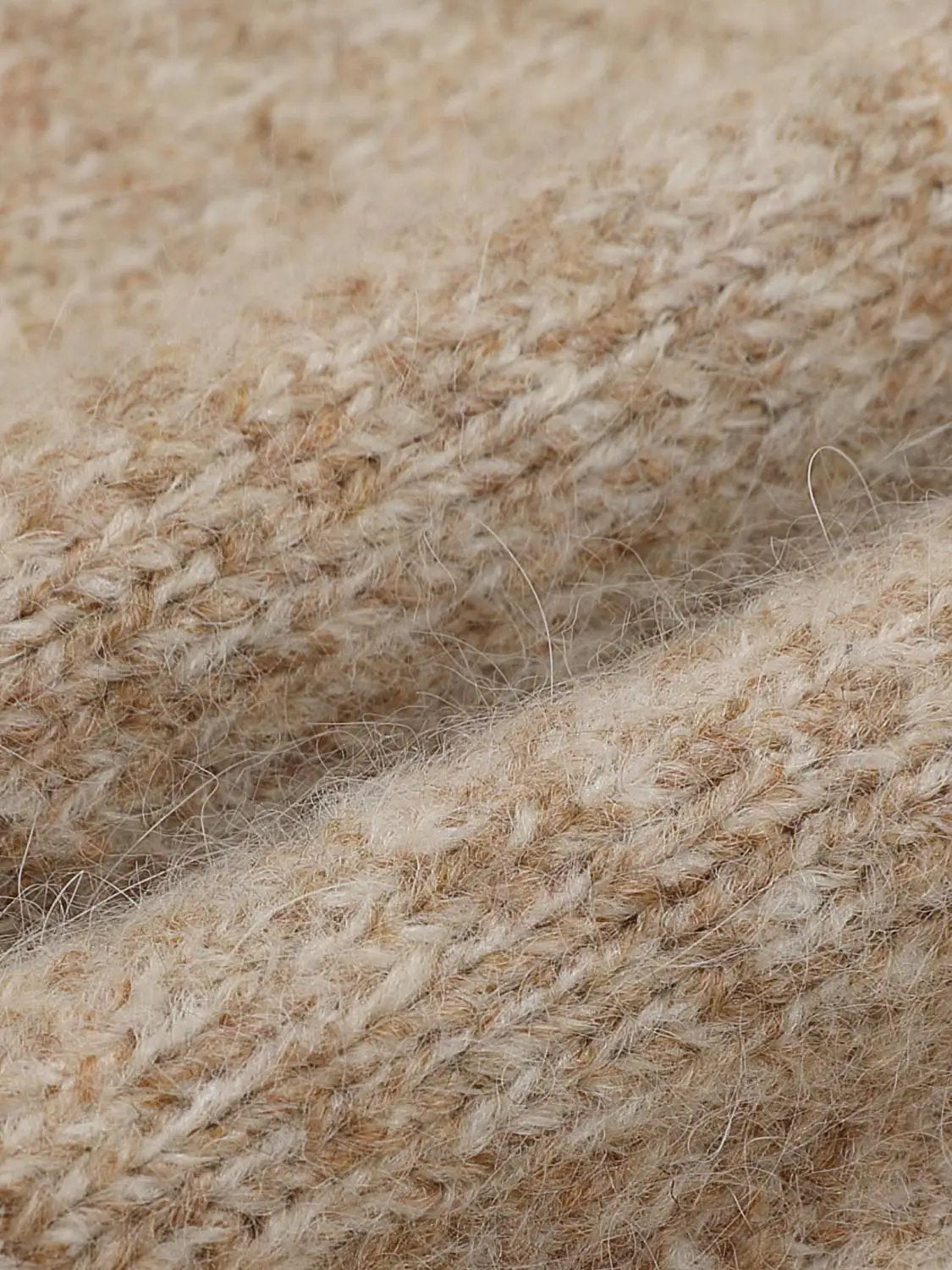 Textured Shirt Collar V-neck Long Sleeve Sweater