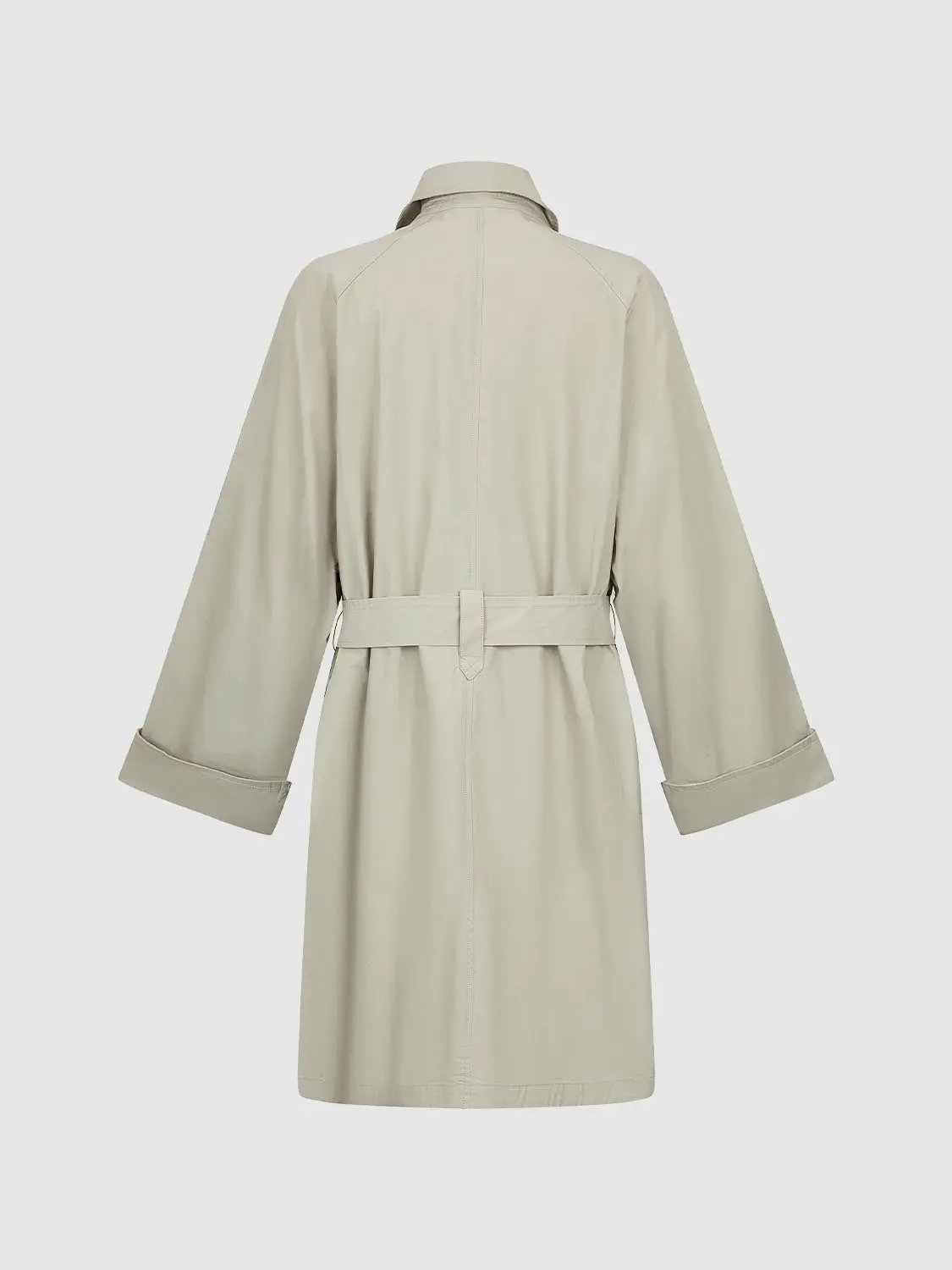 Cotton Long Sleeve Lightweight Trench Coat