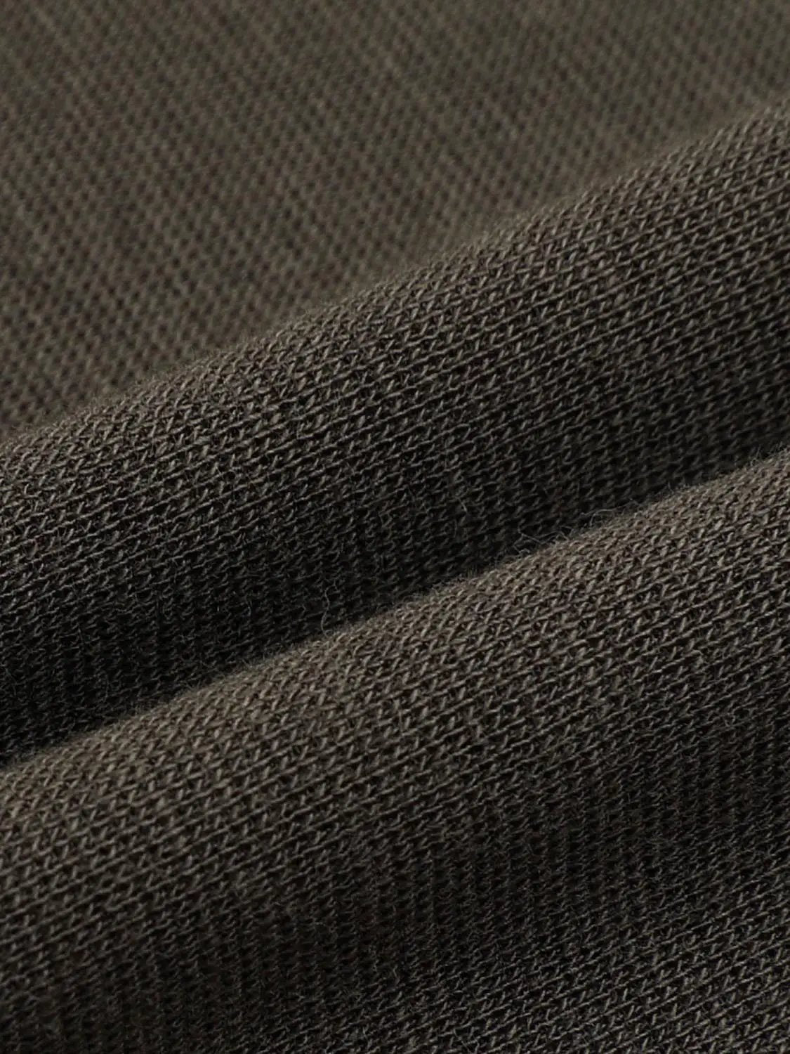 Crew Neck Button Front Pocket Long Sleeve T-shirt