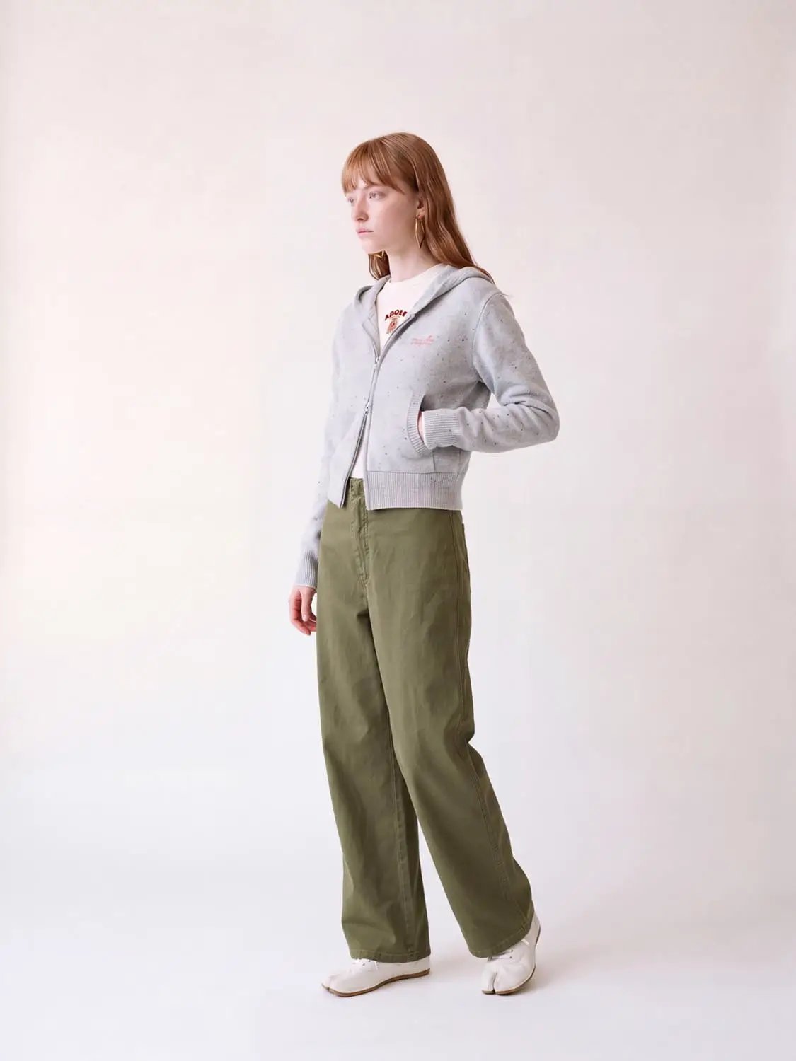 Tailored Wide-leg High-waisted Cotton Pants