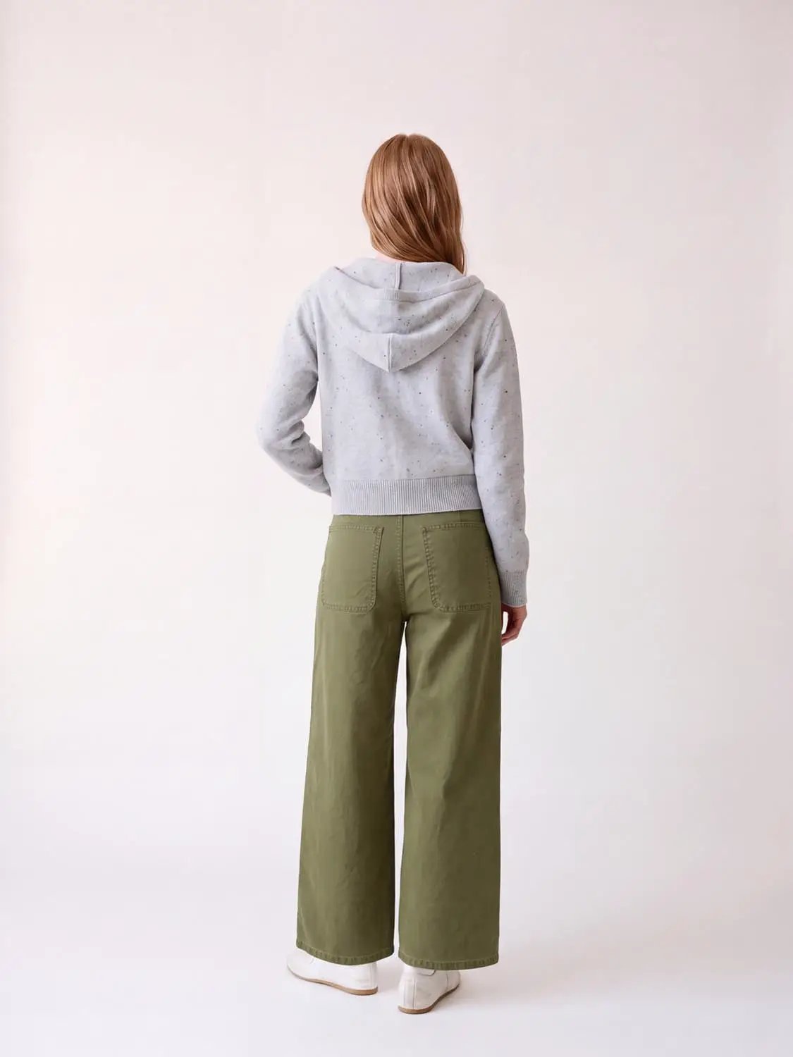 Tailored Wide-leg High-waisted Cotton Pants