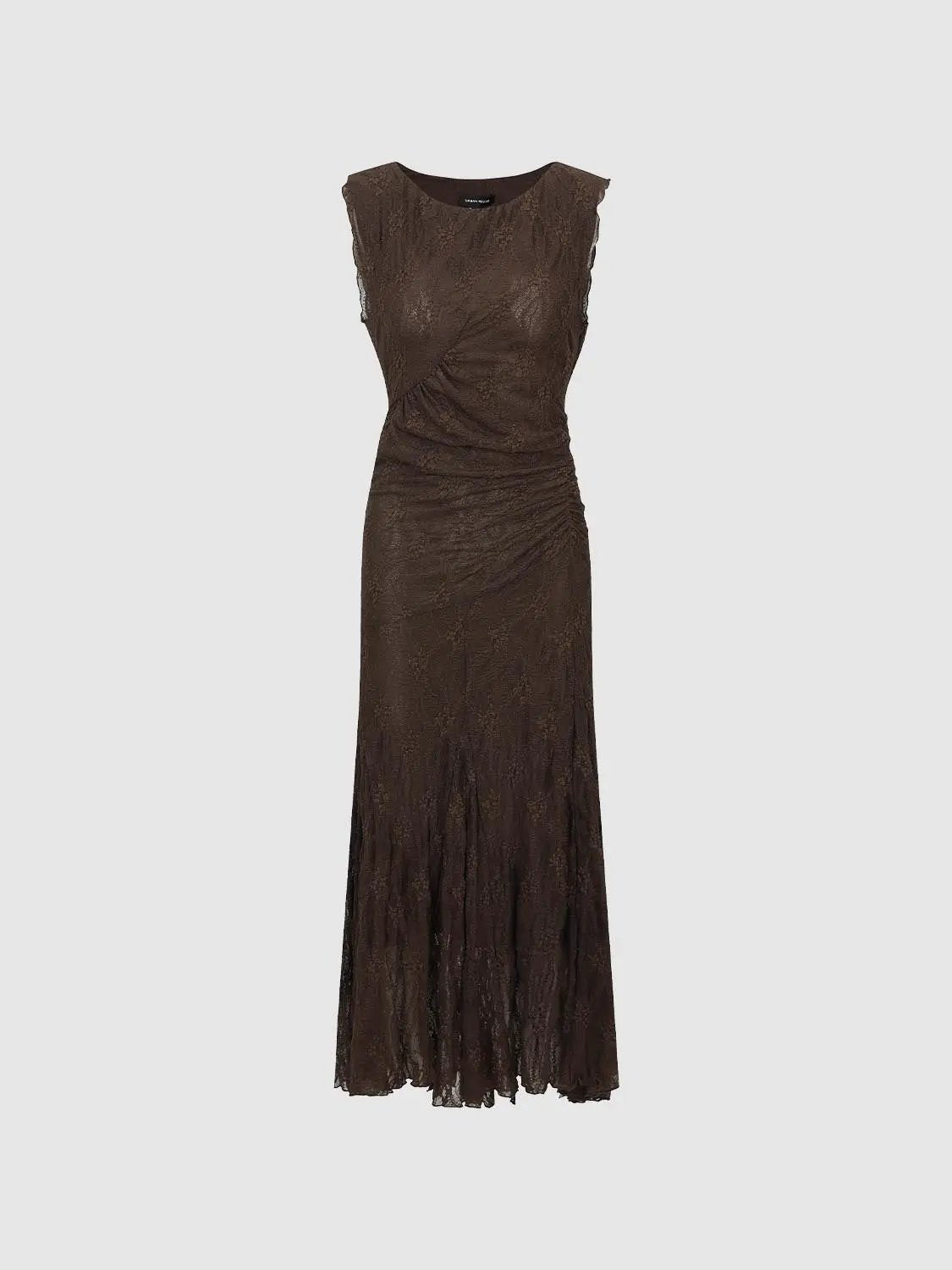A-line Lace With Delicate Stretch Texture Dress