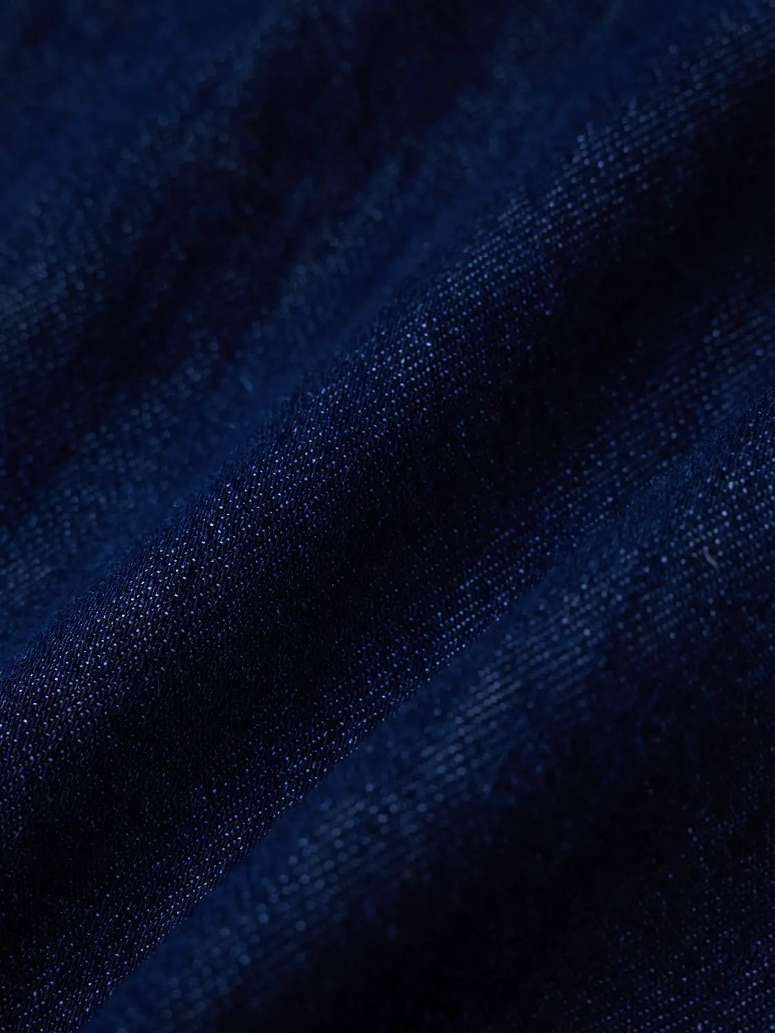 Point Collar Asymmetric Hem Sleeveless Cotton Denim Shirt