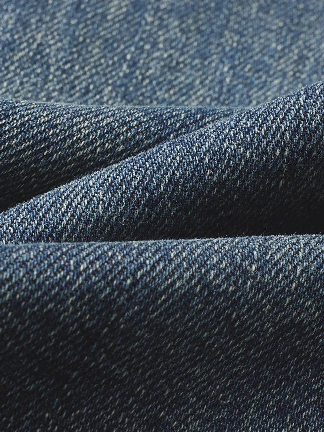 Mid-rise Faded Wash Wide-leg Cotton Jeans