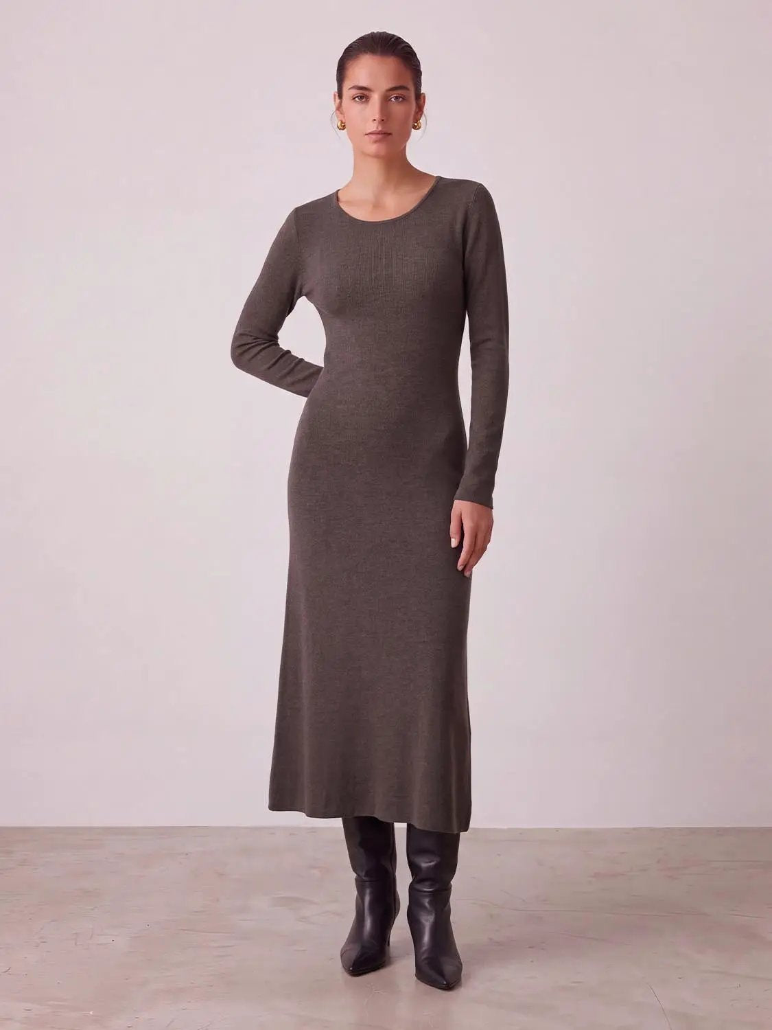 Tie-Front Knitted Dresses